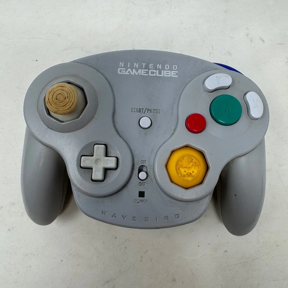 Nintendo GameCube WaveBird Wireless‎ Controller Gray DOL-004 No Receiver Tested